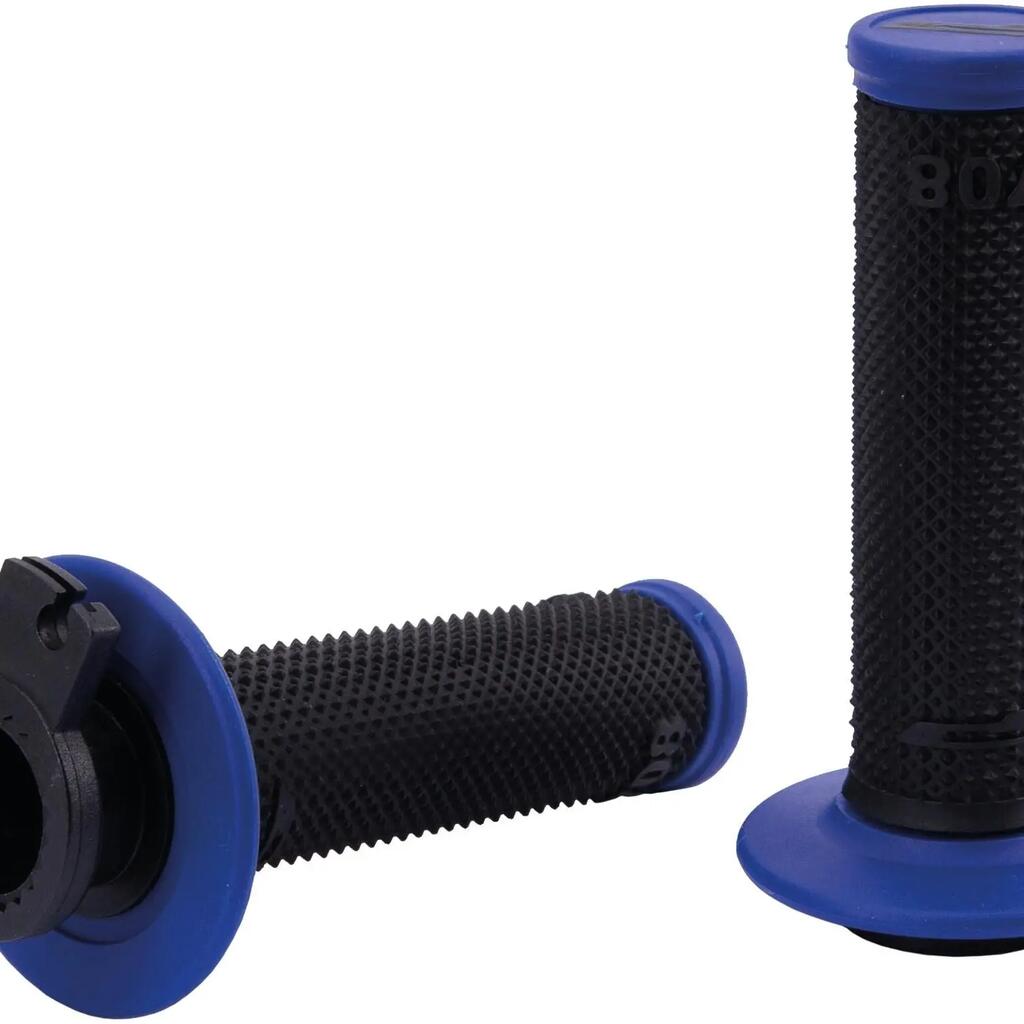 PROGRIP 708 SCS Throttle Grip, 115 mm, Closed Ends, Black/White.