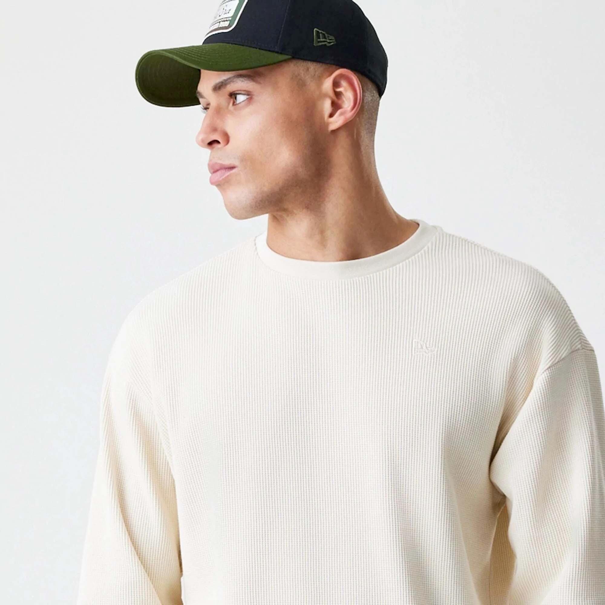 T-Shirt New Era Ne Ls Waffle Tee Newera Ltc Adulte 3/5