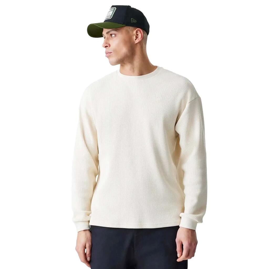 New Era T-Shirt Ne Ls Waffle Tee Newera Ltc Adult