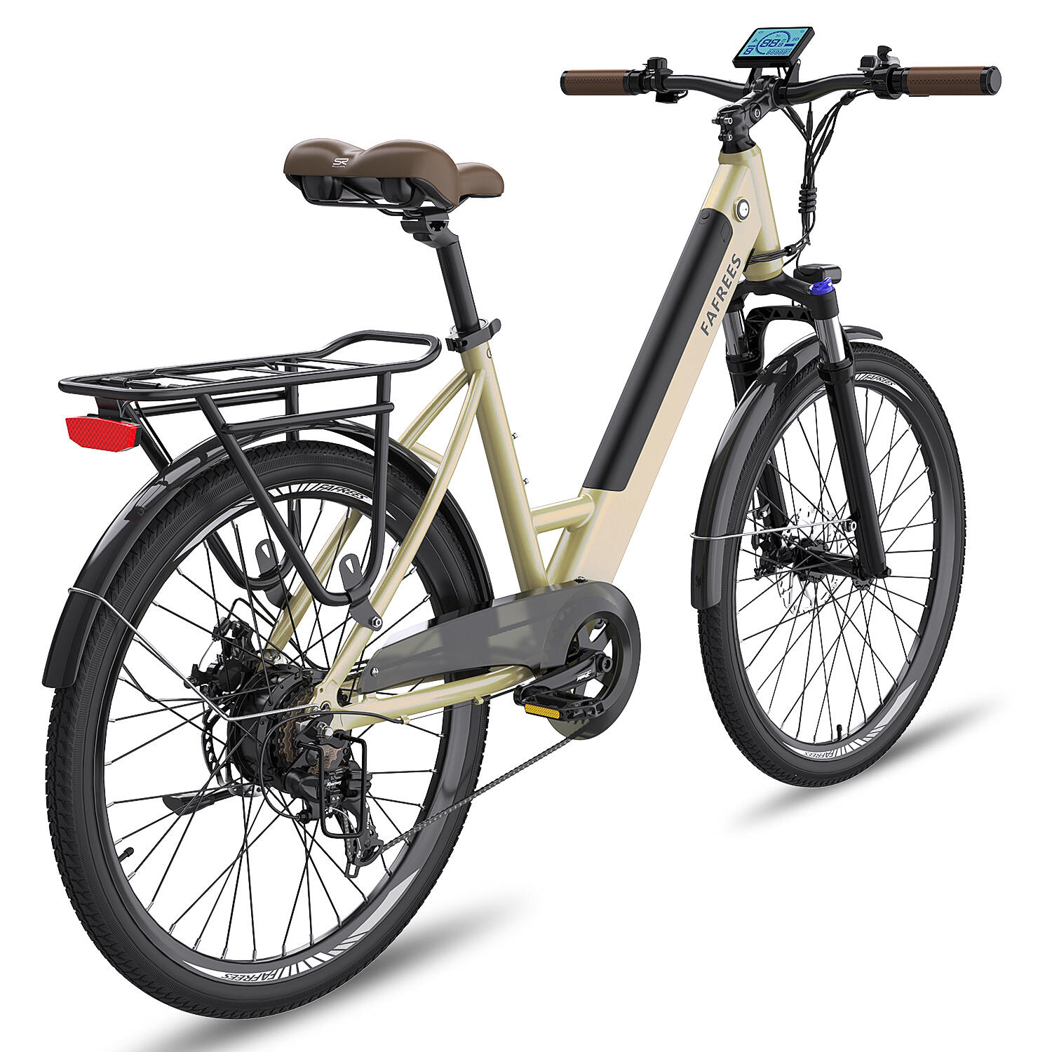 Bicicleta eléctrica urbana Fafrees F26 Pro,250 W, batería de 36 V y 14,5 Ah 3/7