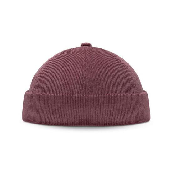 Bonnet docker en velours côtelé Homme et Femme Cord Docker Burgundy Rouge