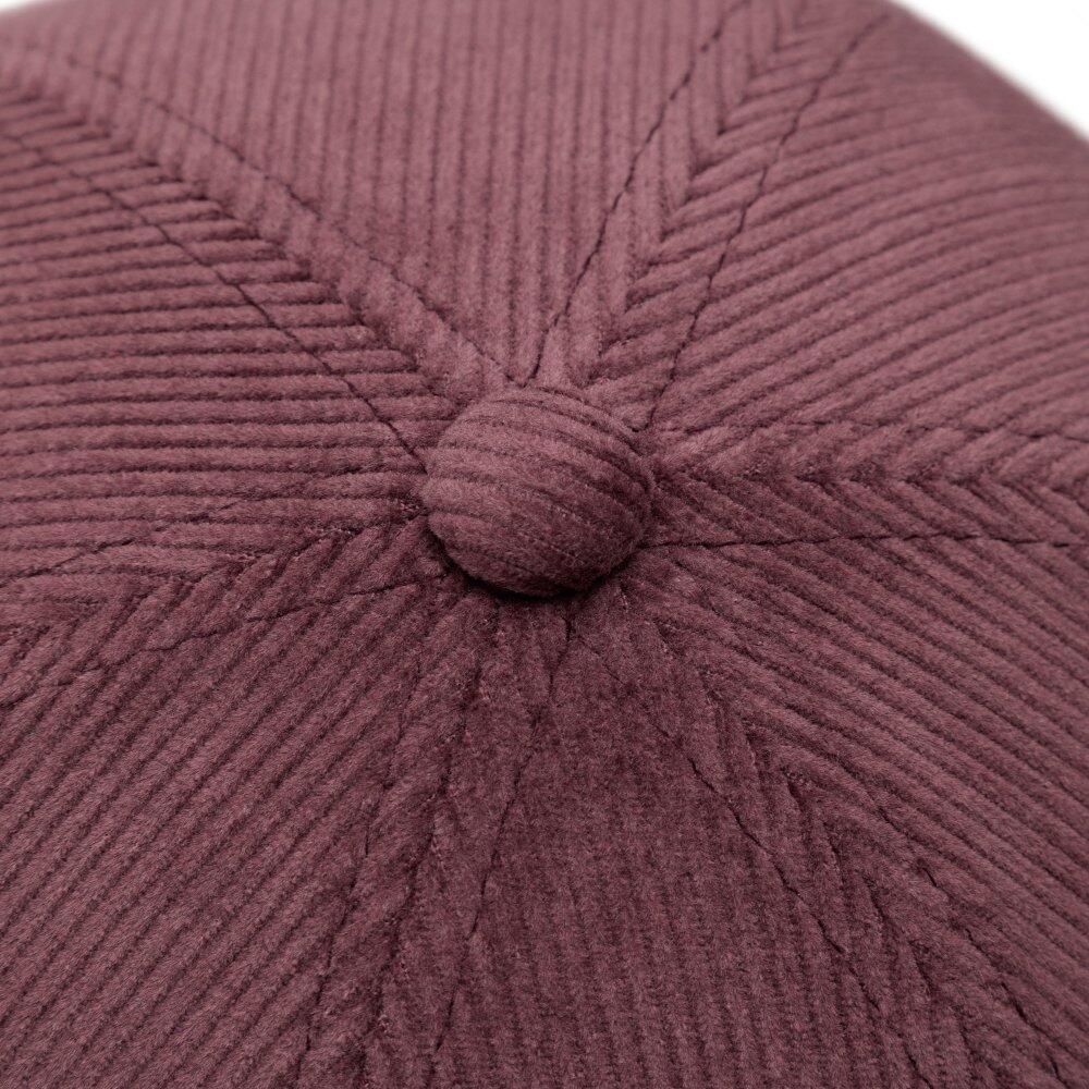 Herren und Damen dockermütze cord Cord Docker Burgundy Rot 4/6