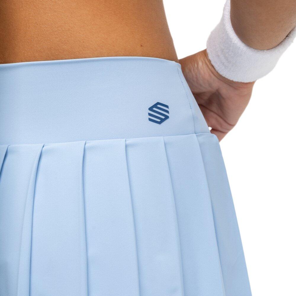 Women Tennis Női magas derékú teniszszoknya Flow Femme Light Blue Kék 5/7