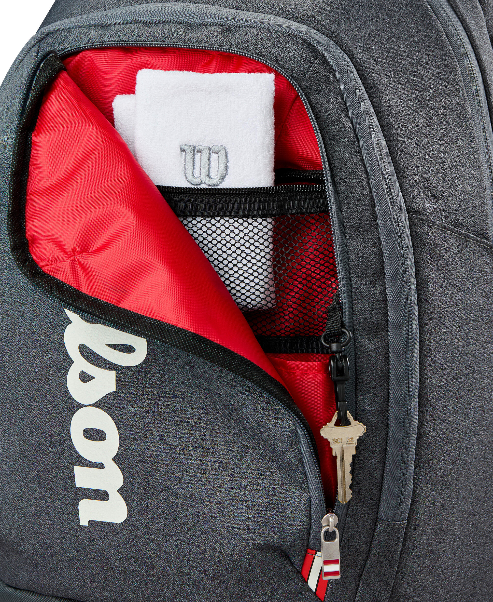 Turnê Mochila Wilson Negro Blanco 3/5