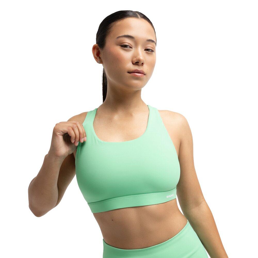 Women Padel ’s racerback sports bra Krona Green Green