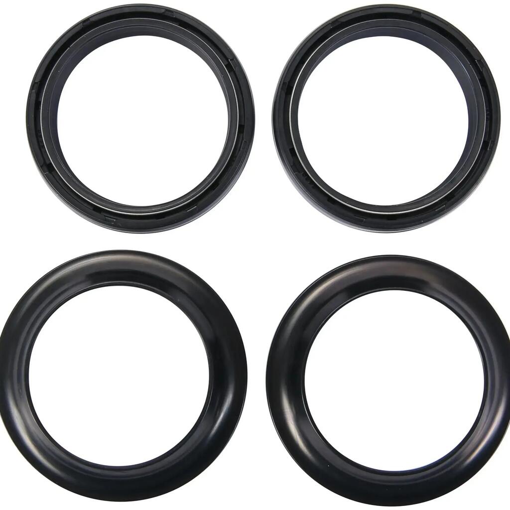 All Balls Racing fork seal set ABR 56-133-1 with dust cap.