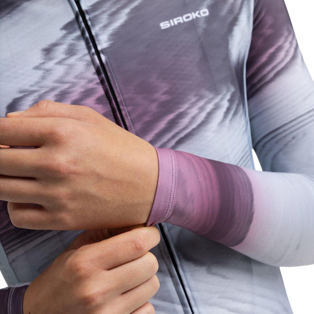 Maglia da ciclismo a maniche lunghe donna M2-W Sancy Grigio 4/8