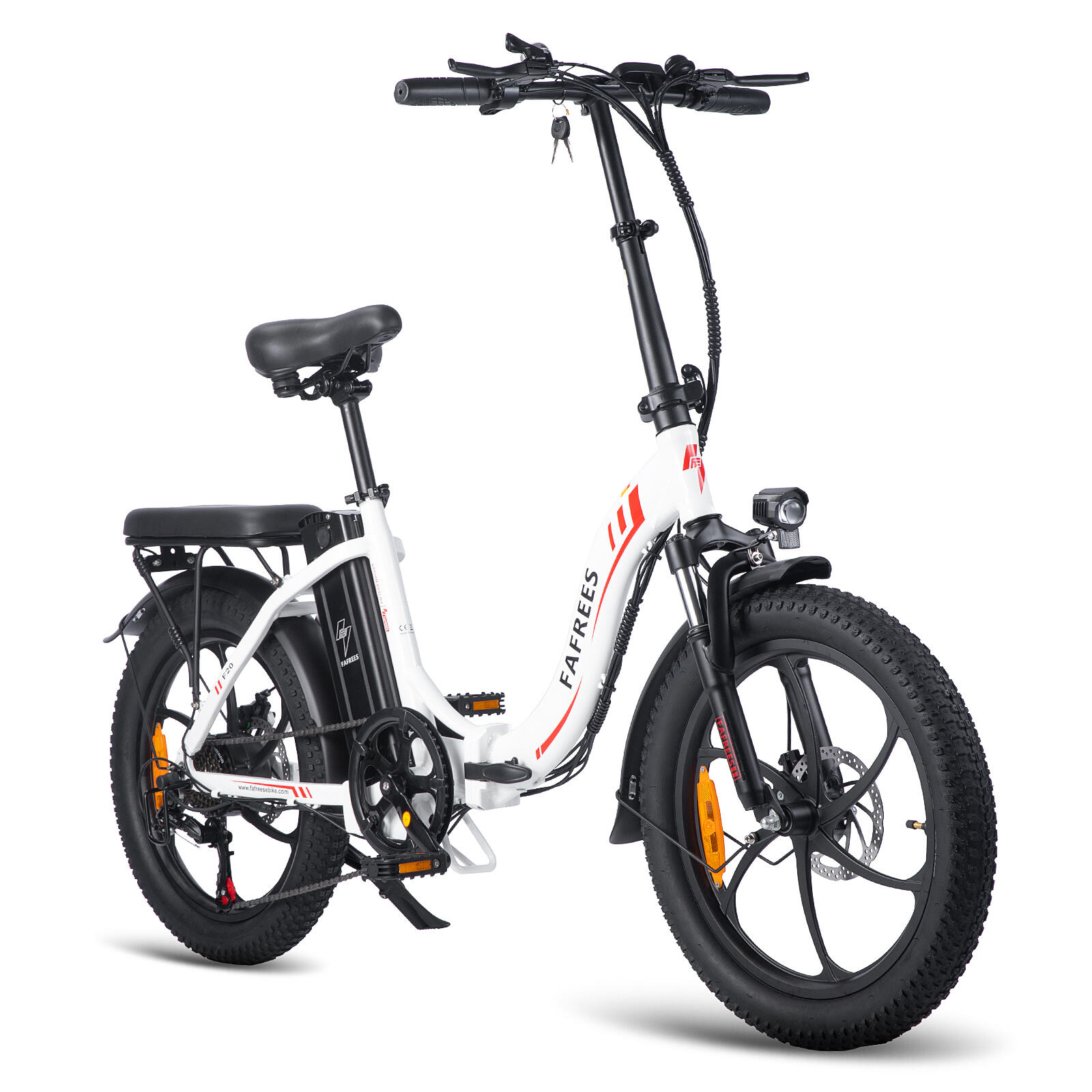 Bicicleta eléctrica plegable FAFREES F20, motor de 250W, batería de 36 V y 18 AH 3/7