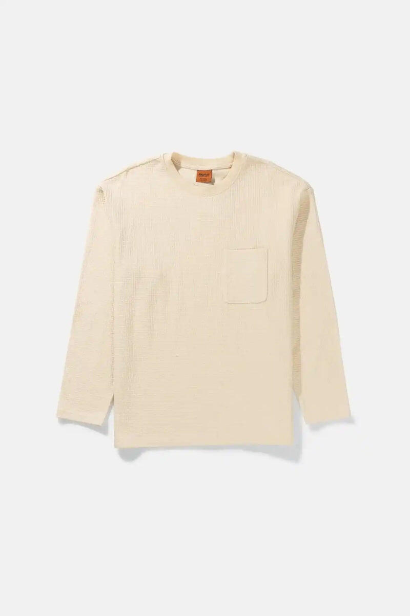 Camiseta de manga larga Vintage Waffle para hombre 5/5