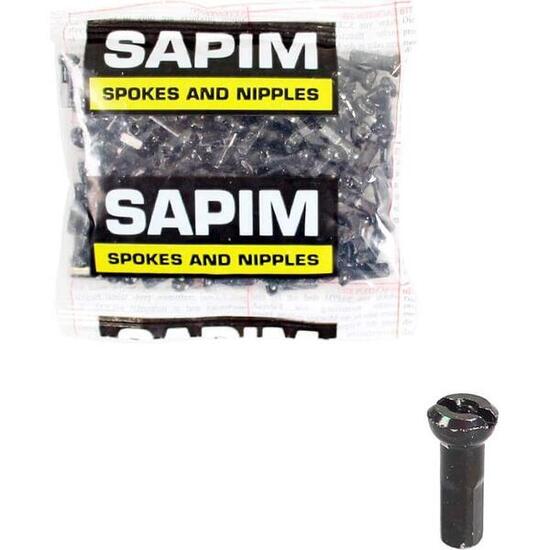 Sapim SP14 nyple do szprych mosiądz 14g 14mm czarne (100 szt.)