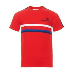 T-shirt Rouge Garçon Sergio Tacchini Fountain