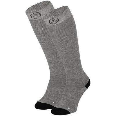 Skisokken unisex - badstof zool - maat 35 t/m 48 - 2-pack