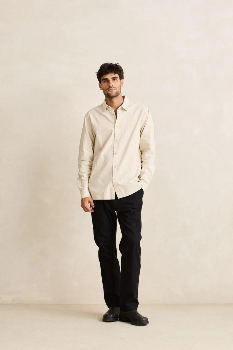 Classic Linen  - Chemise Manches Longues Homme 3/7