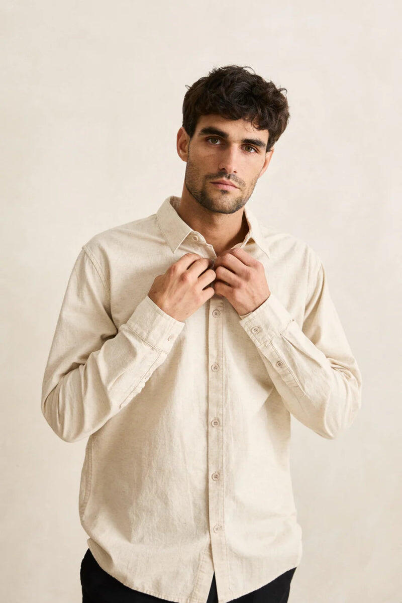 Classic Linen  - Chemise Manches Longues Homme 2/7