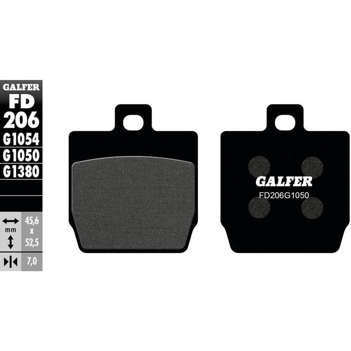 Klocki hamulcowe Galfer FD206 G1050 - Organiczne do Skuterów GALFER ...