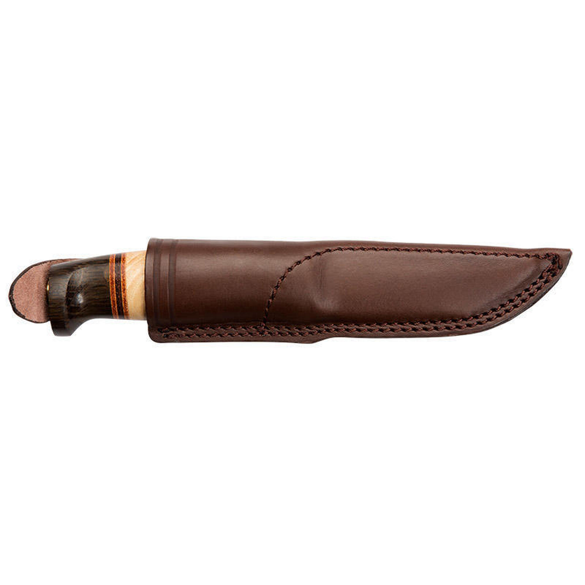 CUTIT HELLE HARDING, OTEL INOX, TEACA PIELE, LAMA 100 MM
