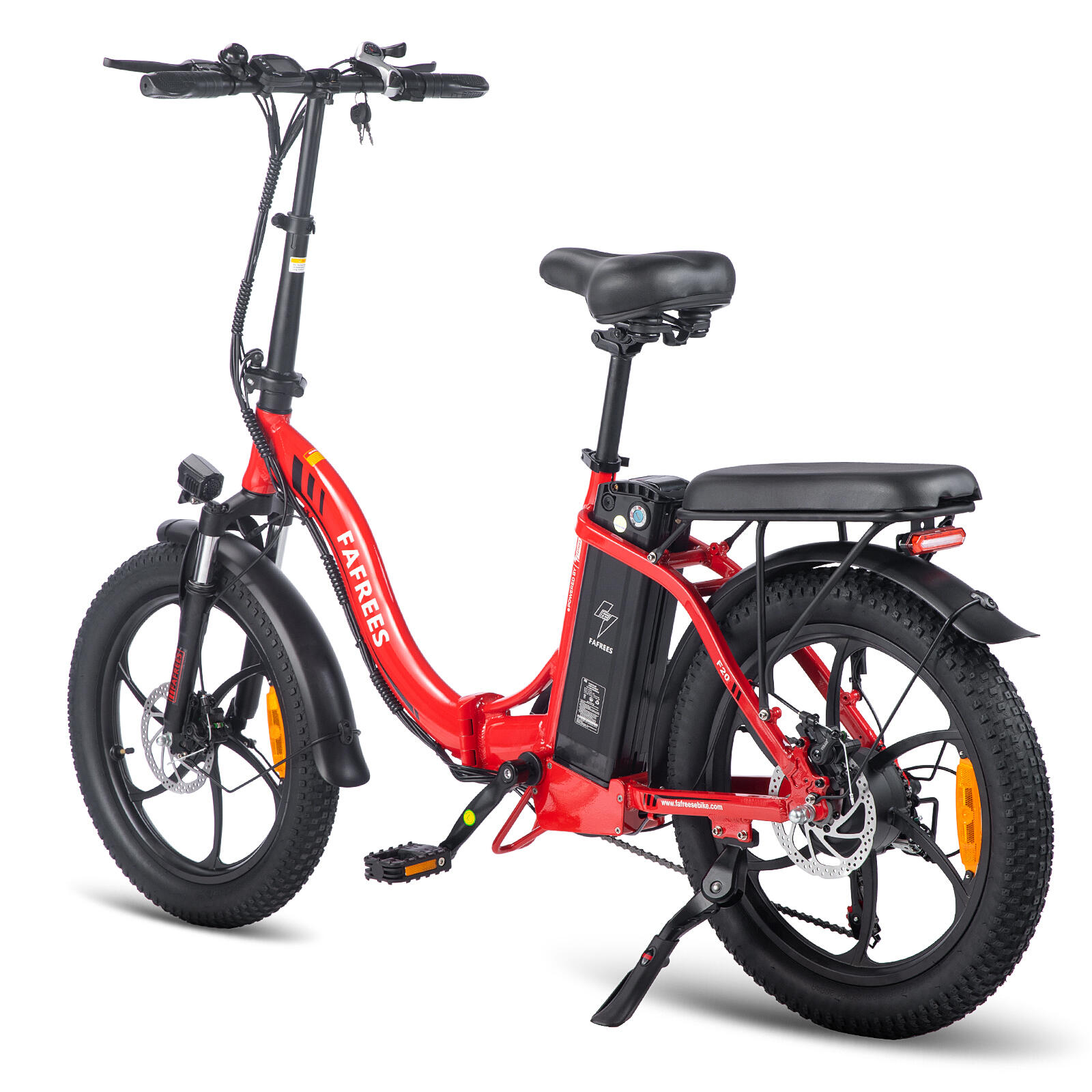 F20 Bicicleta eléctrica plegable 36V 18Ah, neumáticos anchos 20*3,0 pulgadas 5/7