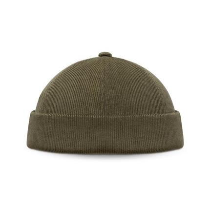 Bonnet docker en velours côtelé Homme et Femme Cord Docker Green Vert