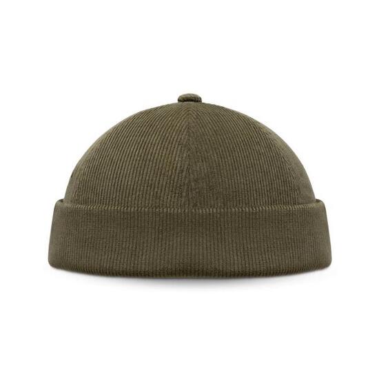 Bonnet docker en velours côtelé Homme et Femme Cord Docker Green Vert