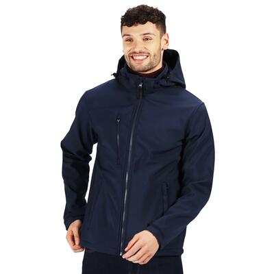 Heren 3 layer membrane soft shell jas (afdichting grijs/zwart)