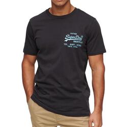 T-shirt Noir Homme Superdry Neon Vl