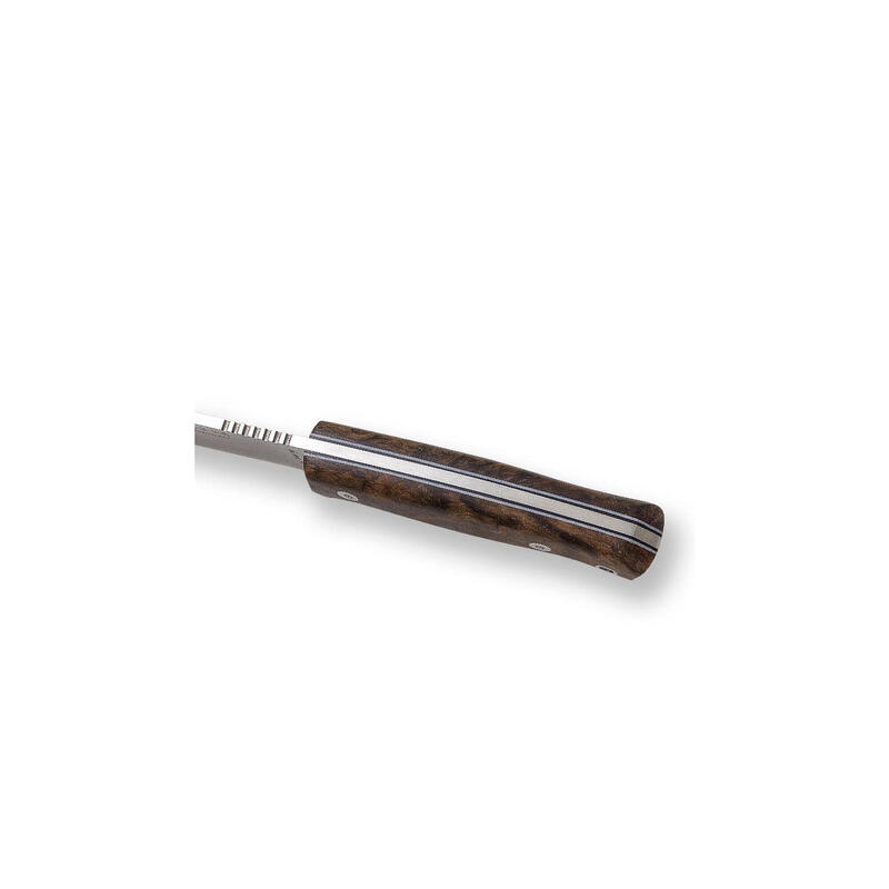 Cutit Joker Montes Outdoor, maner lemn de nuc, cu teaca piele