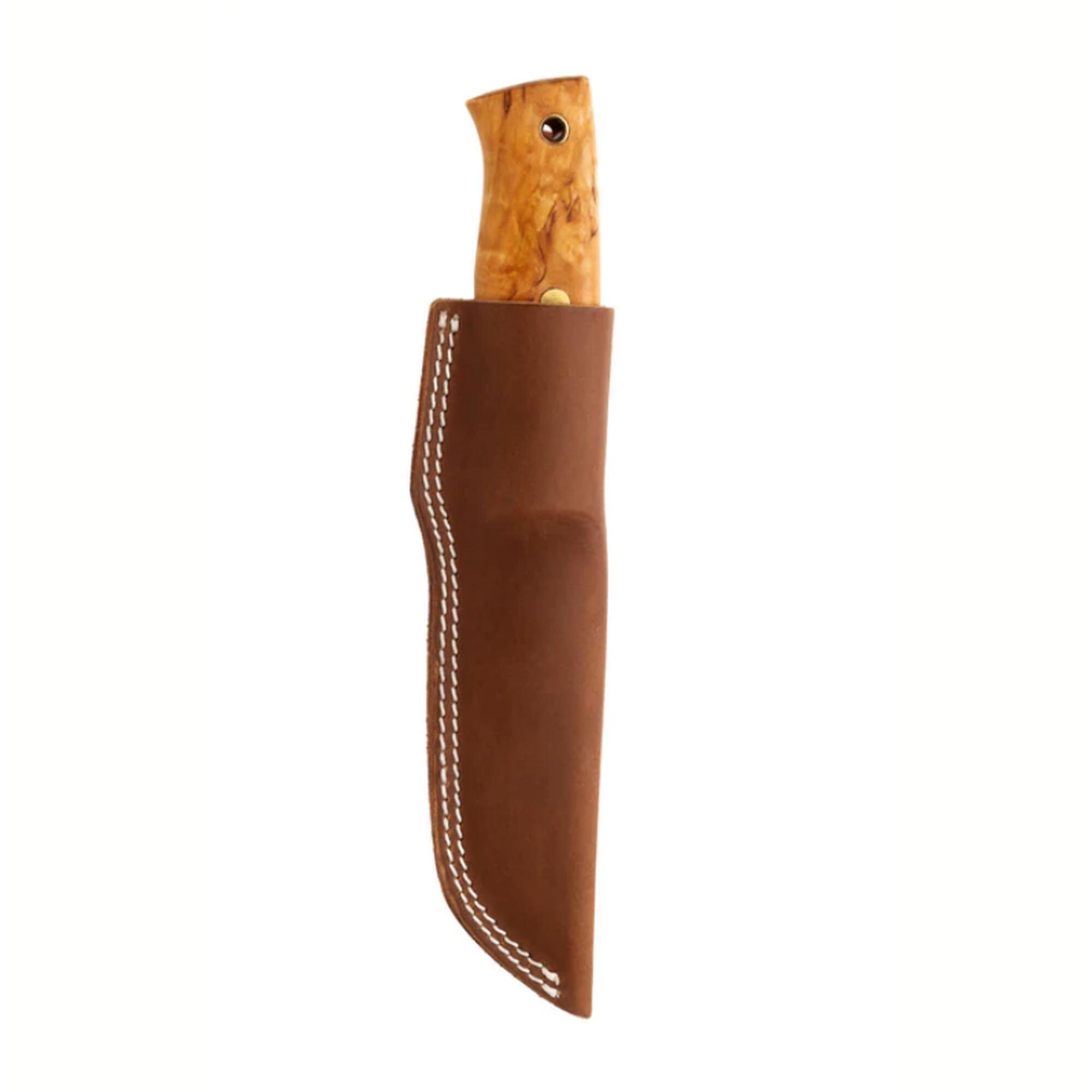 CUTIT HELLE TEMAGAMI NEW, OTEL INOX, TEACA PIELE, LAMA 110 MM