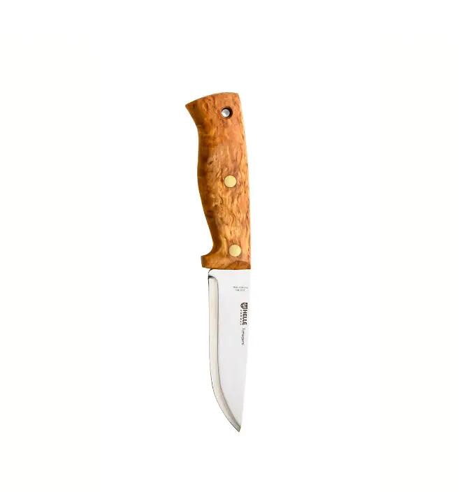 HELLE TEMAGAMI NEW kés, rozsdamentes acél, bőrtok, 110 mm penge 2/4
