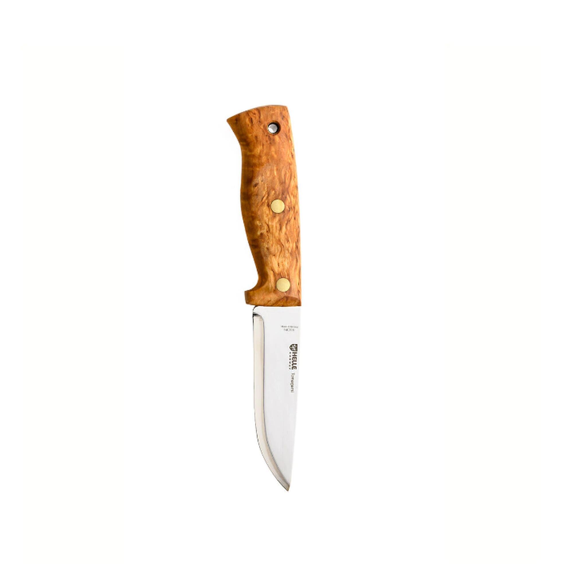 CUTIT HELLE TEMAGAMI NEW, OTEL INOX, TEACA PIELE, LAMA 110 MM