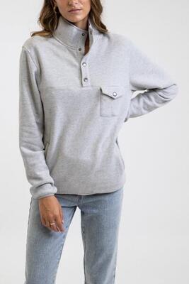 Echo snap-t fleece sweatshirt