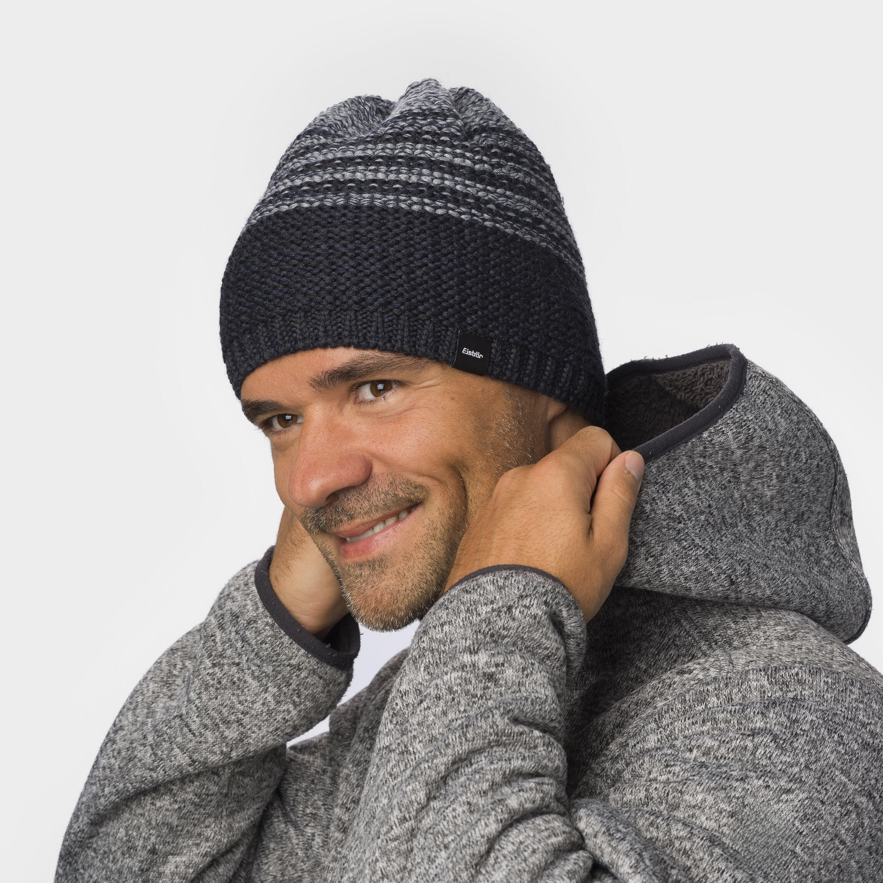 Mütze Campo Wintermütze Herren Beanie Fleece warm Merino 2/4