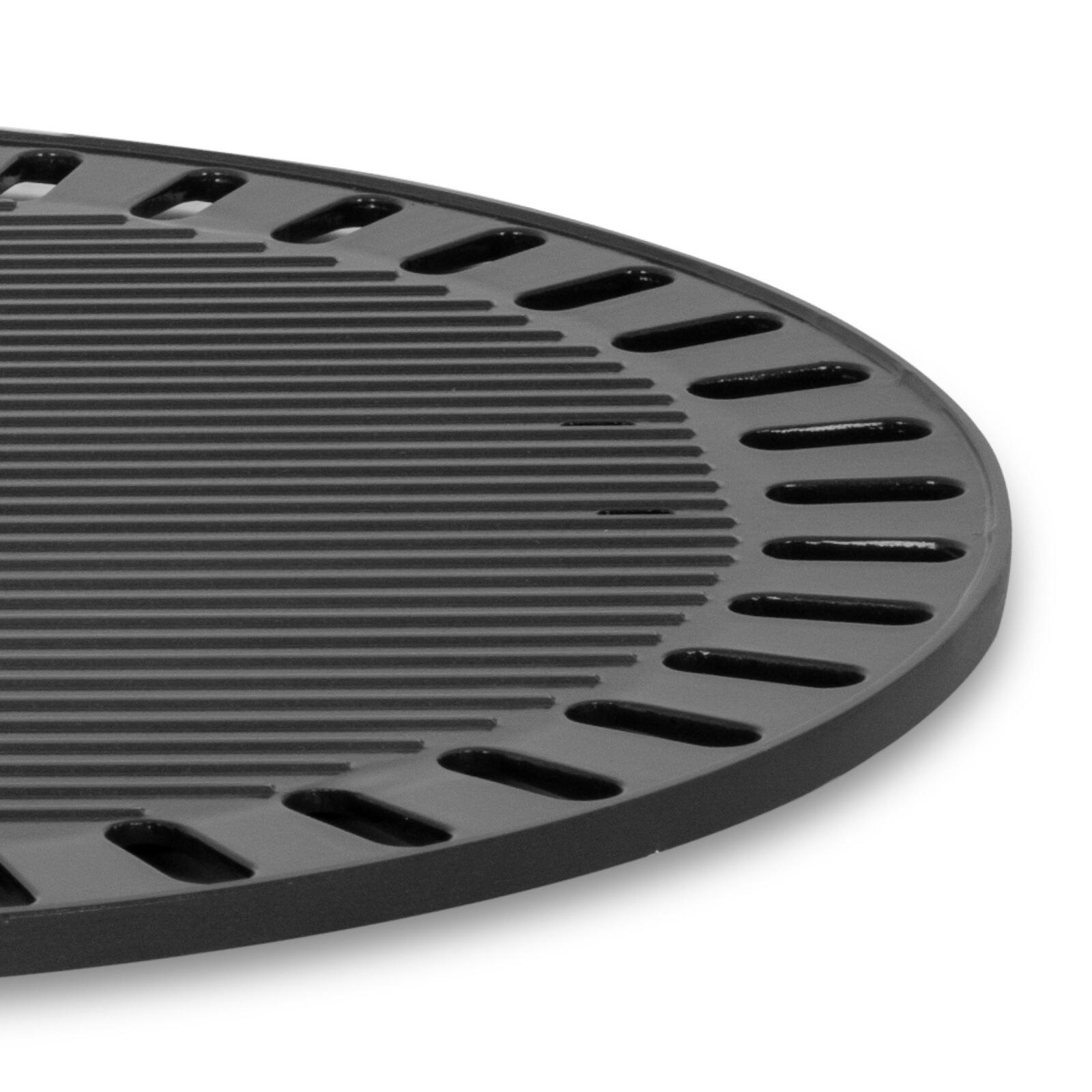 Placa de parrilla acanalada Outdoor Camping Grill Barbacoa Redonda 46 cm 5/5