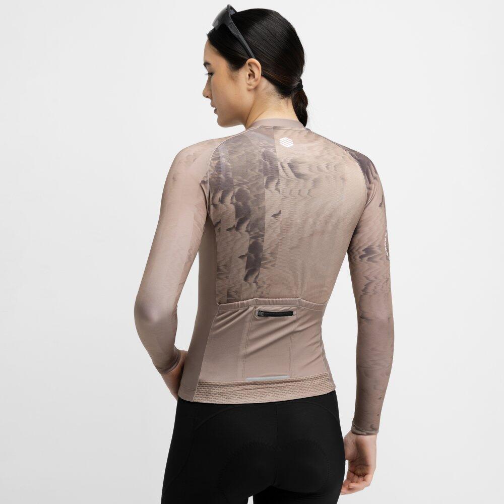 Maglia da ciclismo a maniche lunghe donna M2-W Joux Marrone 6/8