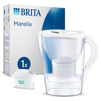 Brita marella waterfilterkan 2,4l - wit - incl. 1 maxtra pro all-in-1 filter