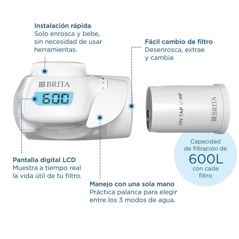 BRITA OnTap Sistema de Filtración de Agua para Grifo para 3-4 Meses 5/7