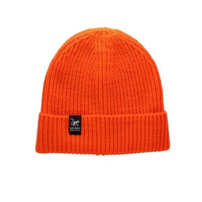 Gebreide muts - gezoomd / one size (oranje)