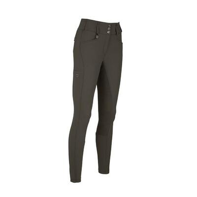 Pikeur dames new candela rijbroek lederen grip hoge taille classic zwart -