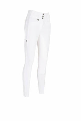 Pikeur dames new candela rijbroek lederen grip hoge taille classic zwart -