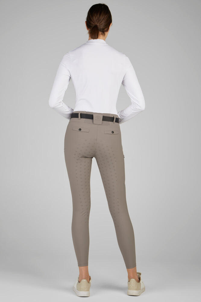 Reithose Damen Linnett mit Vollgrip sandstorm 6/7