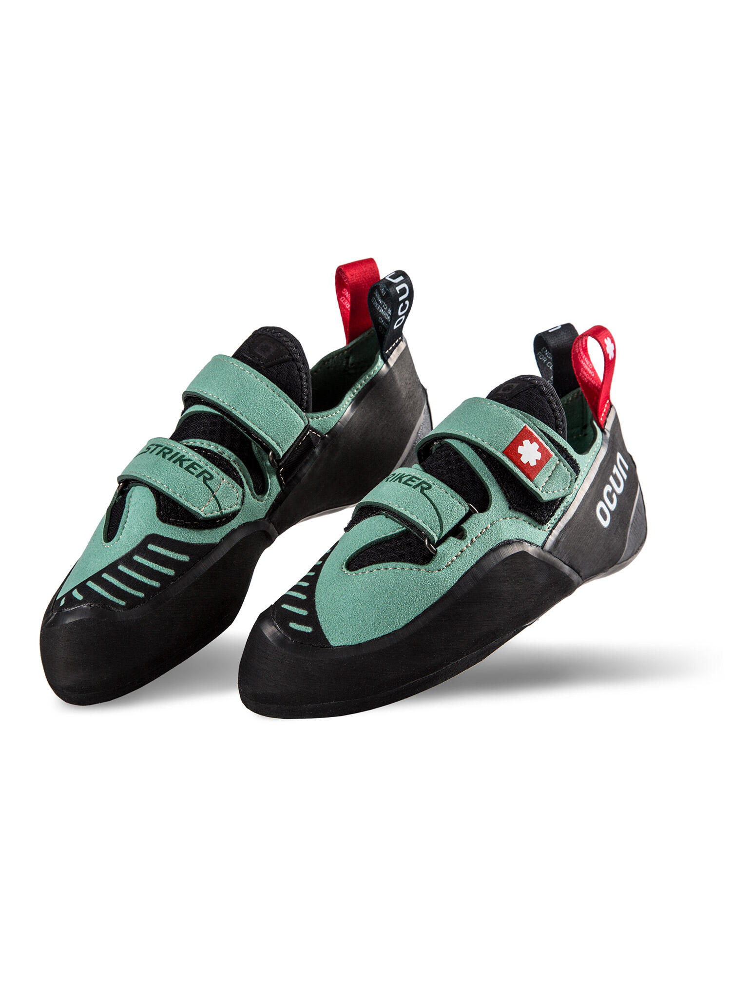 Chaussures d’escalade Ocun Striker QC green vegan Velcro 3/5