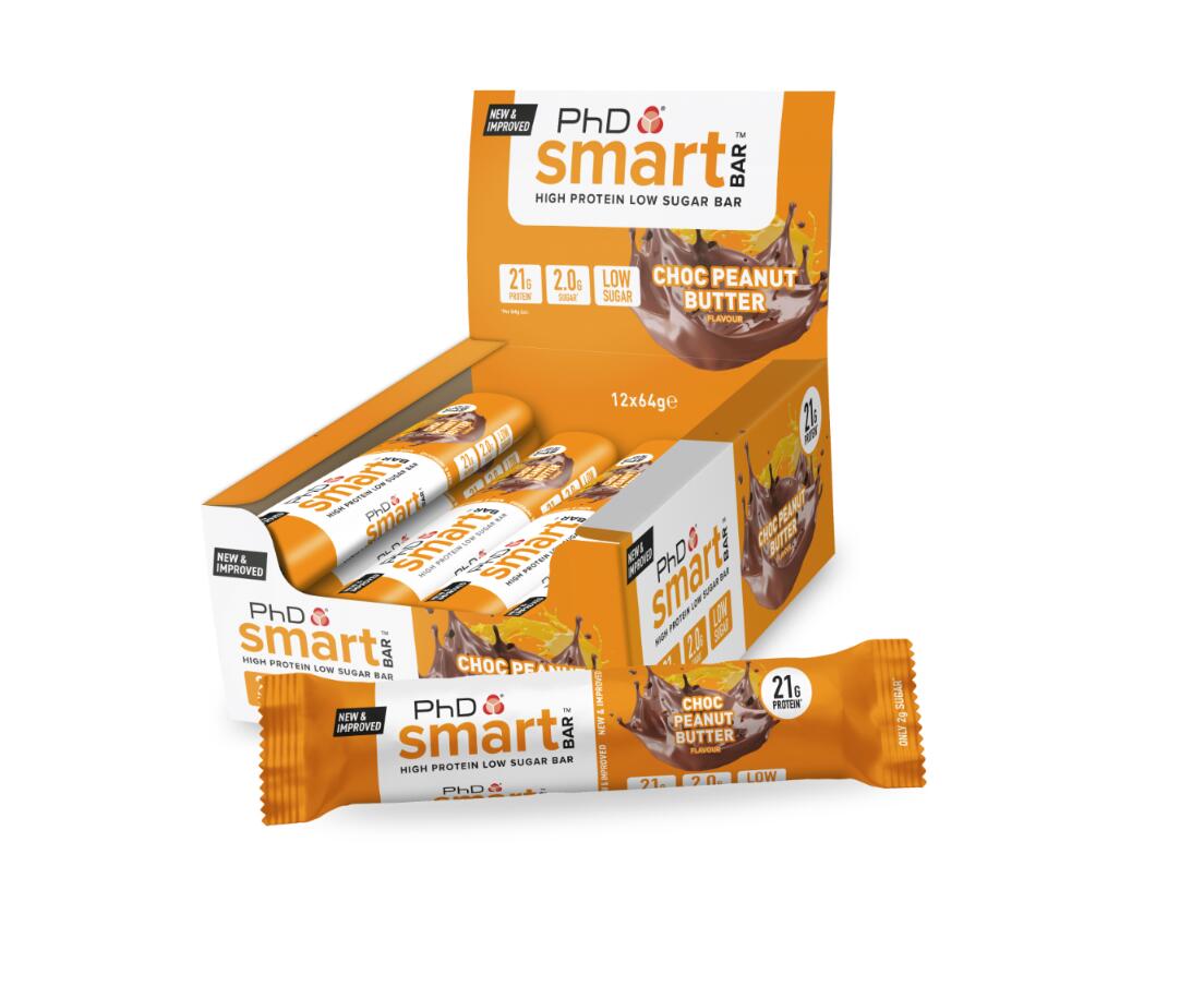 PHD NUTRITION Barrette proteiche - Smart Bar - Cioccolato al Burro di Arachidi