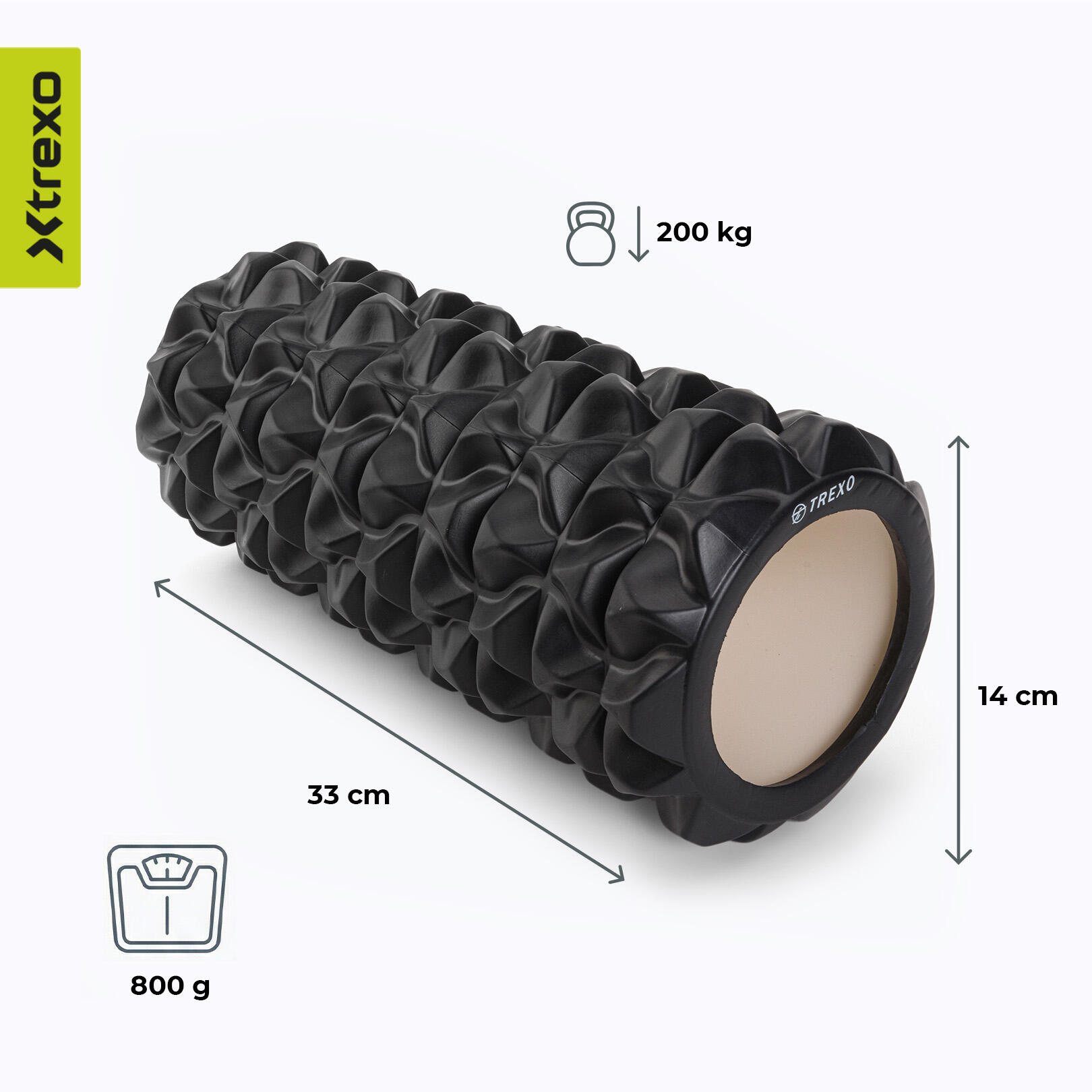 Rolo de massagem XTREXO EVA PVC 7/7