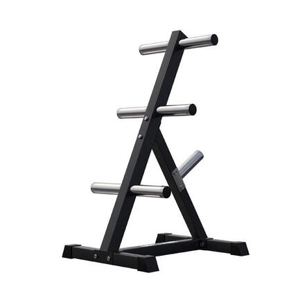 RACK DE RANGEMENT 4 NIVEAUX BLANC POUR DISQUES OLYMPIQUES 50/51M | MUSCULATION