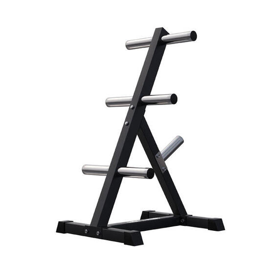 RACK DE RANGEMENT 4 NIVEAUX NOIR POUR DISQUES OLYMPIQUES 50/51M | MUSCULATION