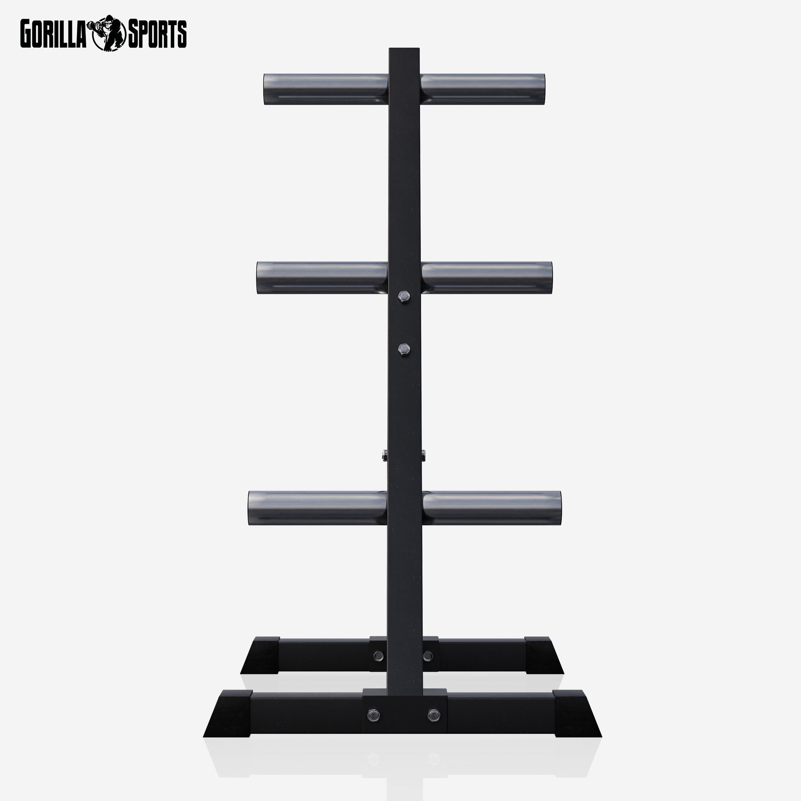 RACK DE RANGEMENT 4 NIVEAUX NOIR POUR DISQUES OLYMPIQUES 50/51M | MUSCULATION 6/7