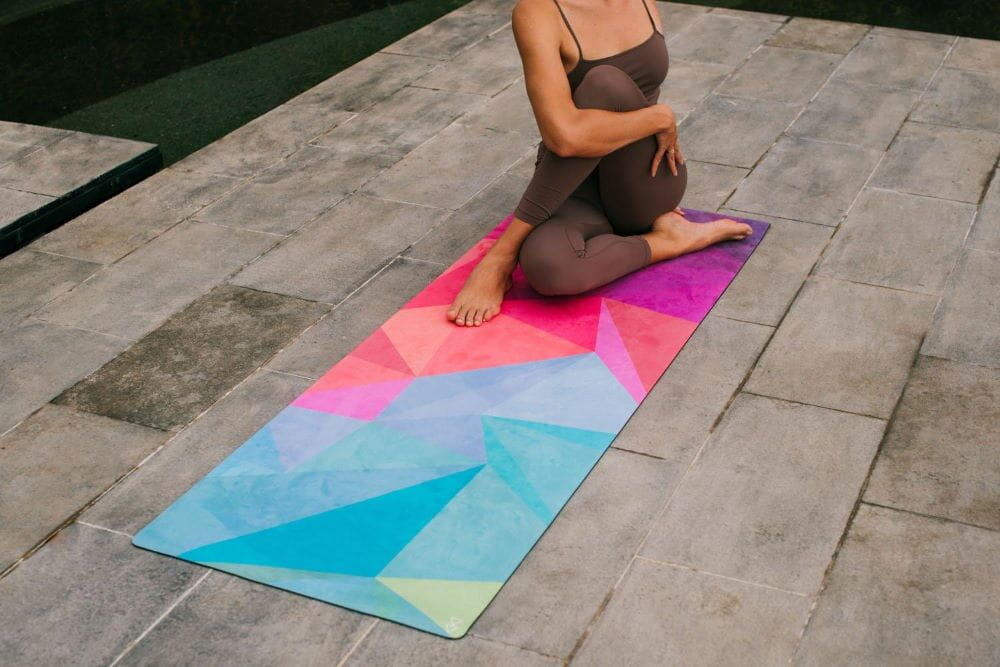 Esterilla de yoga de viaje de goma Yoga Design Lab Combo de 1,5 mm - Geo 4/7