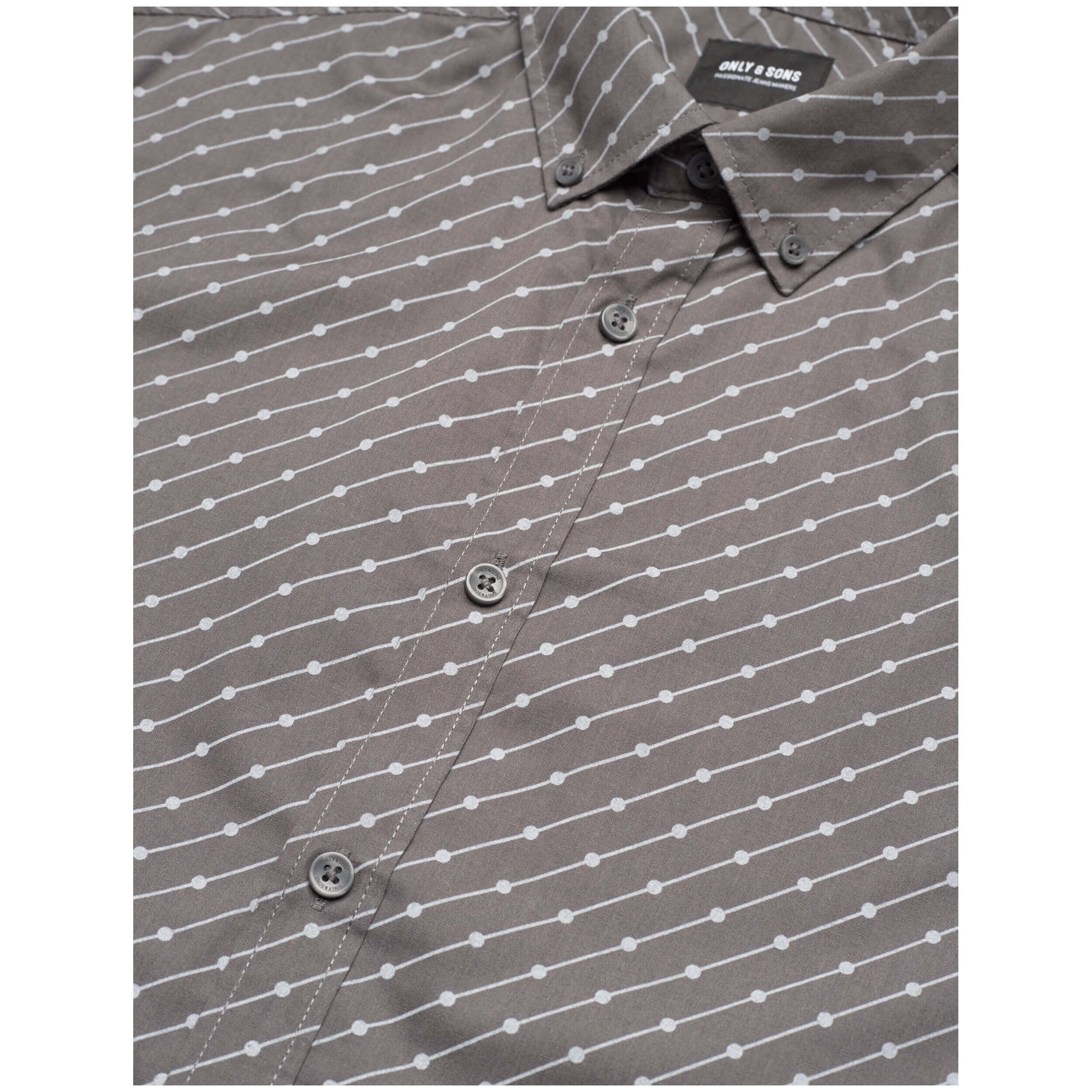 Camisa Only & sons modelo 22027830-GREY para homem 3/3