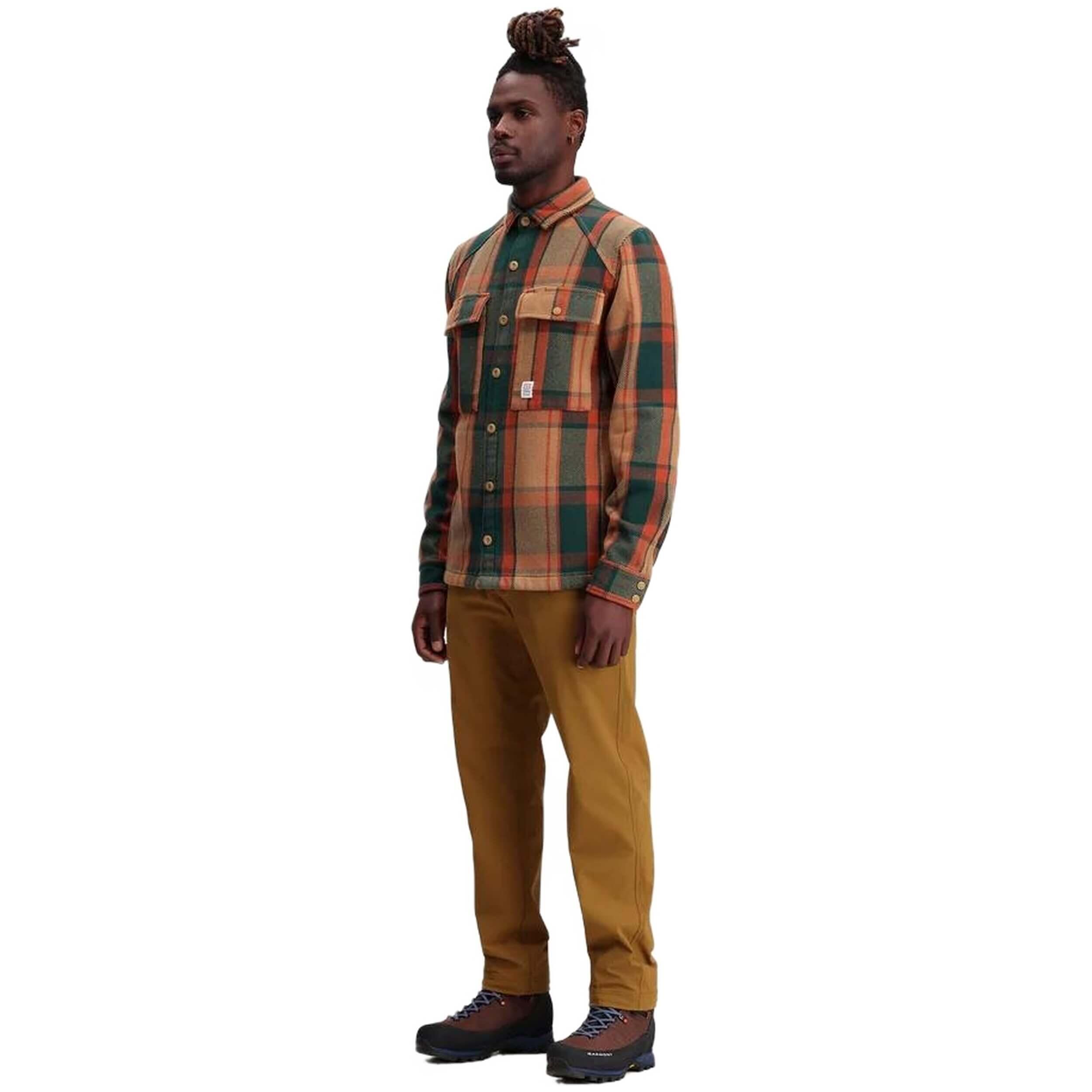 Chemise Topo designs modèle 312104-KHAKI MULTI PLAID pour homme 4/5
