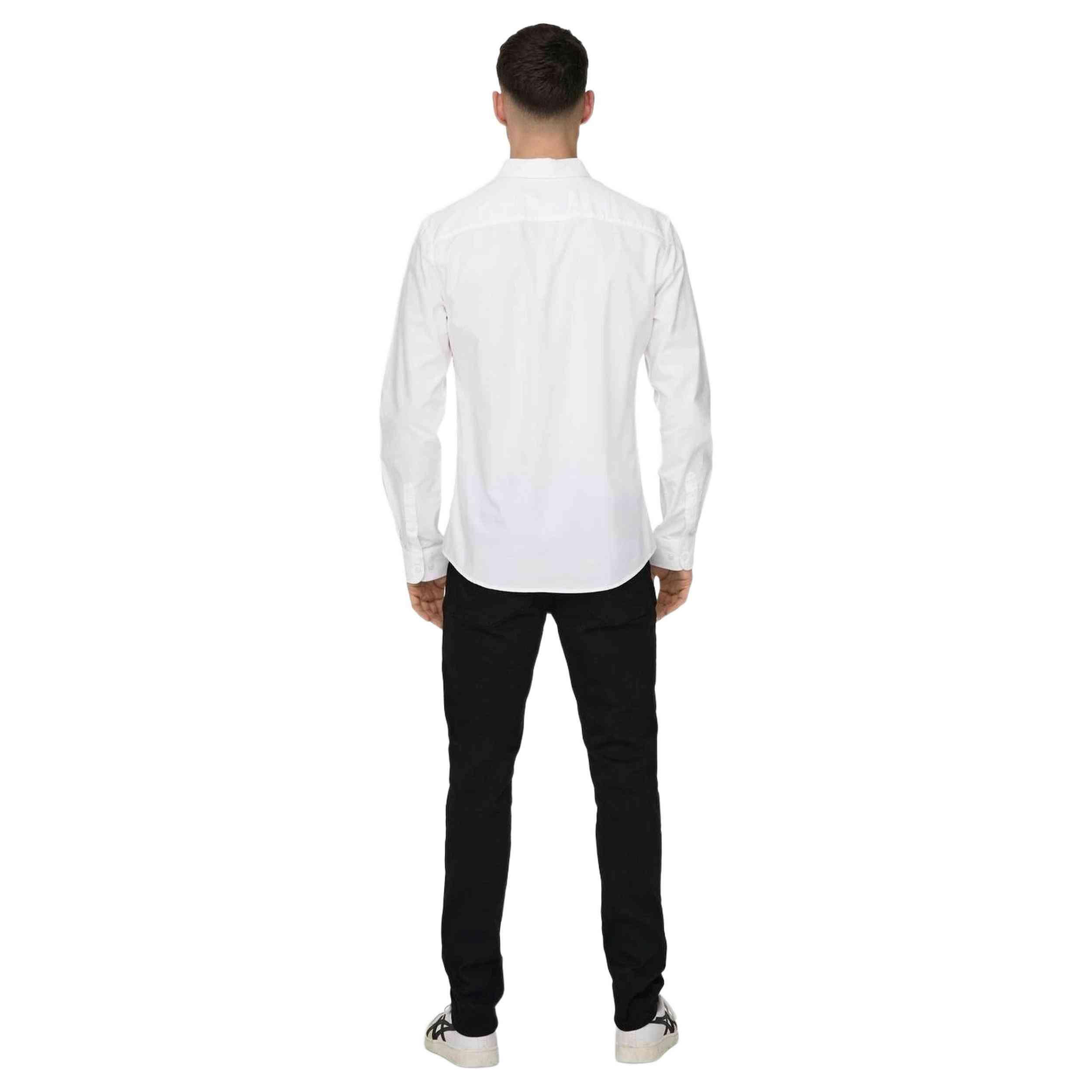 Camisa Only & sons modelo 22006479-WHITE para homem 2/5