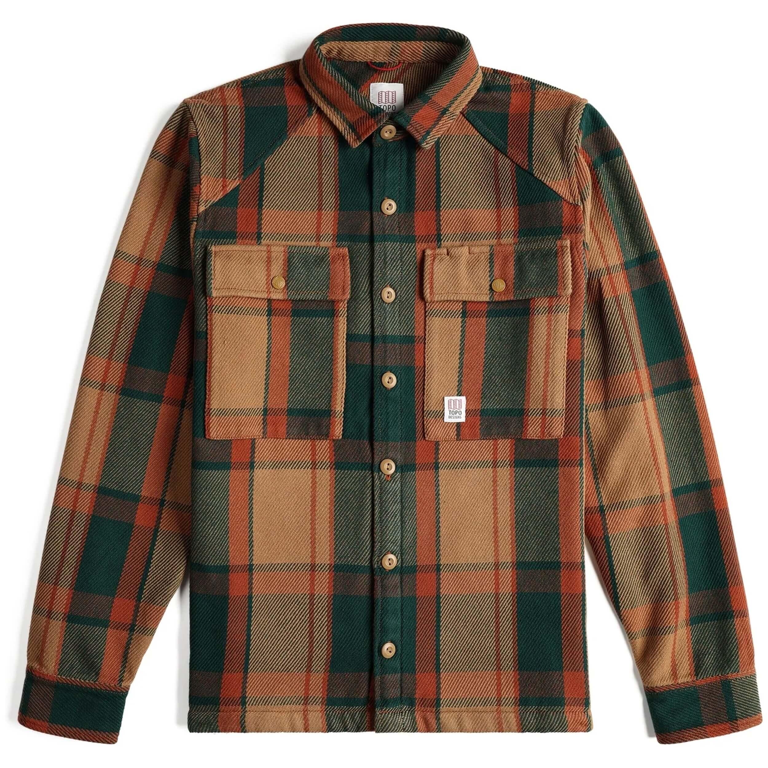 Chemise Topo designs modèle 312104-KHAKI MULTI PLAID pour homme 1/5